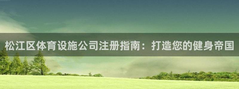 意昂3娱乐首页网站大全：松江区体育设施公司注册指南：