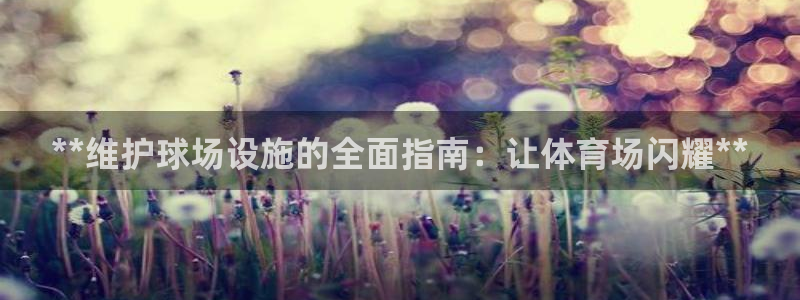 意昂体育3平台是正规平台吗安全吗：**维护球场设施的