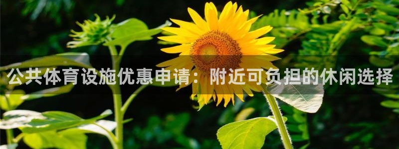 意昂体育3平台APP：公共体育设施优惠申请：附近可负