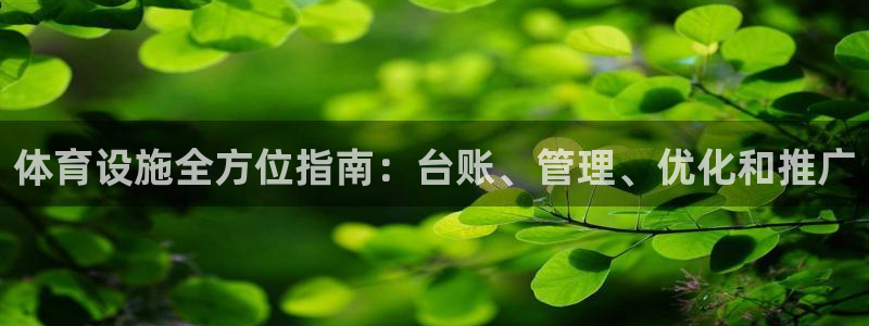意昂体育3招商：体育设施全方位指南：台账、管理、优化
